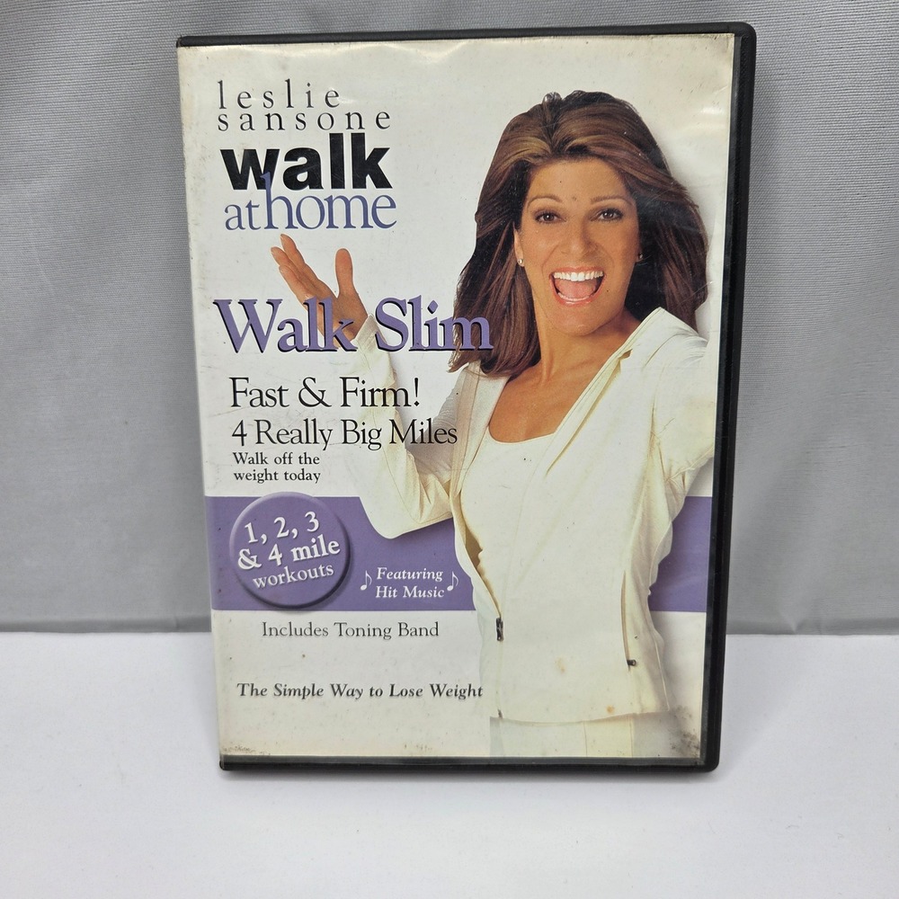 Leslie Sansone Walk at Home Walk Slim Fast & Firm 4 Miles DVD Fitness Exercise